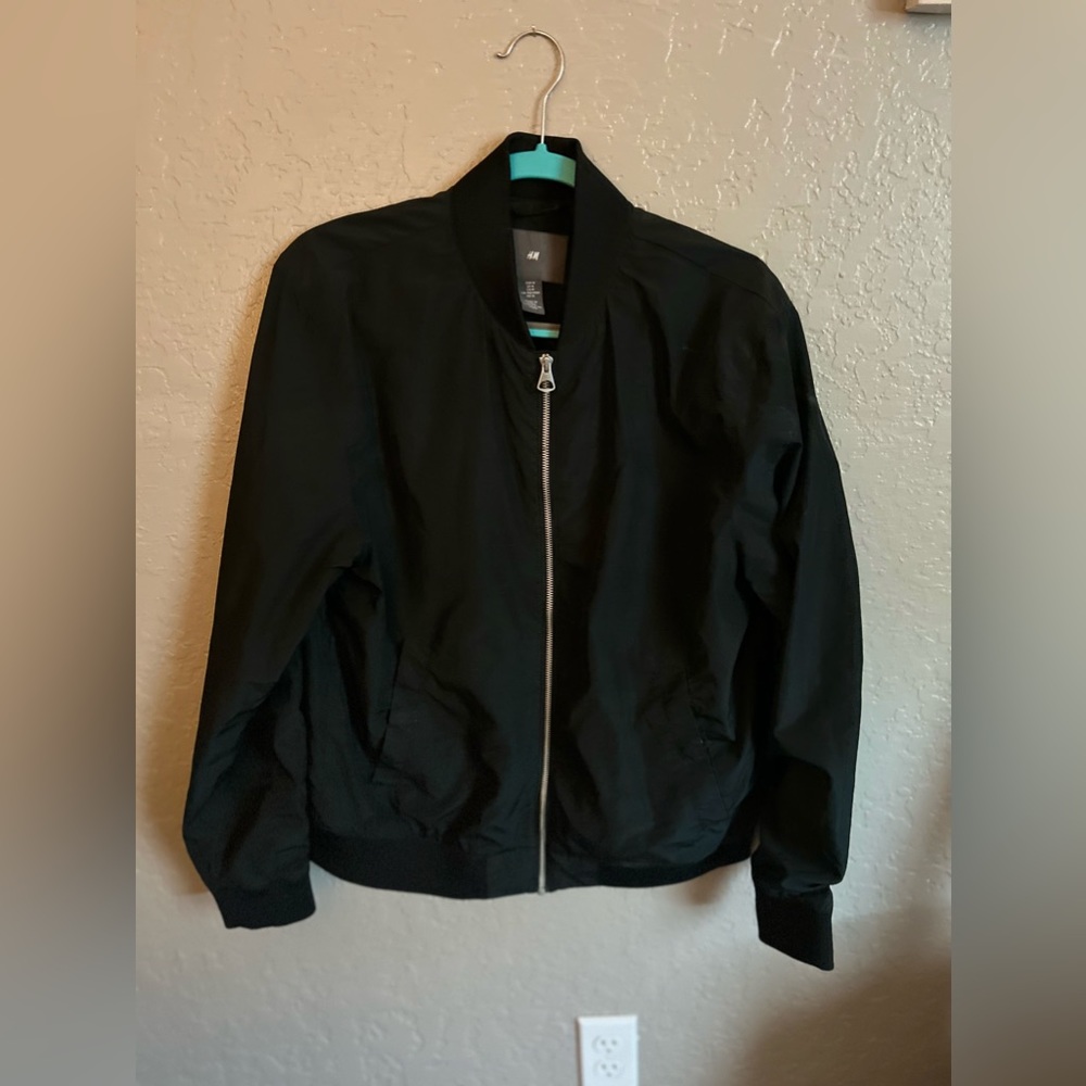 Black H&M Bomber Jacket Medium